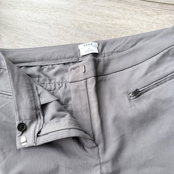 NWT DKNY Slim Stretch Mid Rise Skinny Fit Ankle  Charcoal Pant - Picture 7 of 13